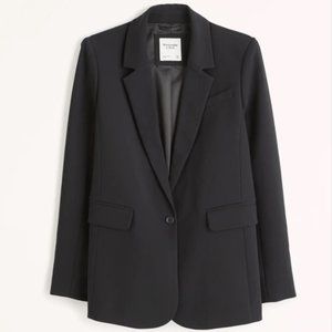NWT Abercrombie & Fitch Classic Suiting Blazer, Black, XL